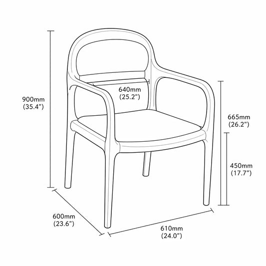 Evin Dining Arm Chair - image 10