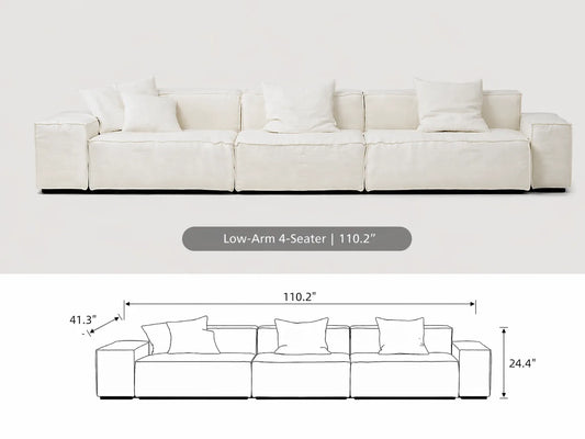 (4-Seater with Low Arms)