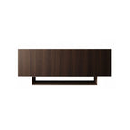 Modern walnut sideboard with floating base and clean lines