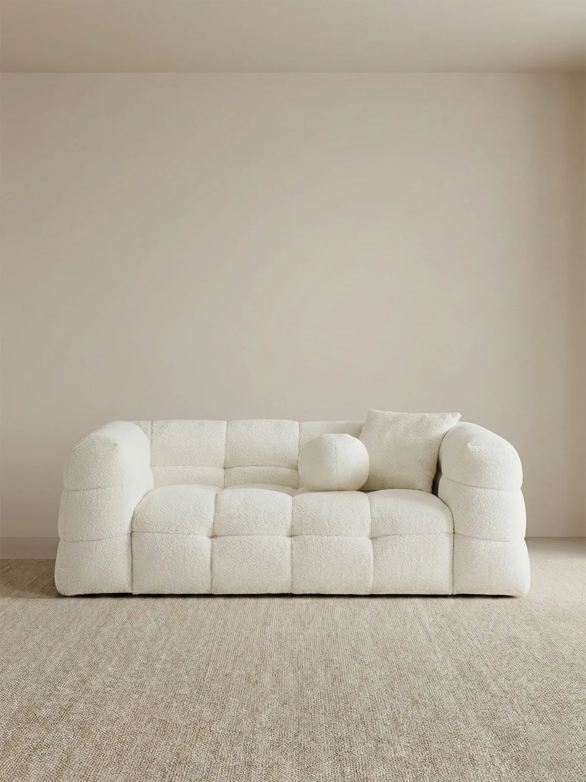 2-seater configuration of the Walnutry Cumberland modular sofa, perfect for small apartments or compact living spaces.