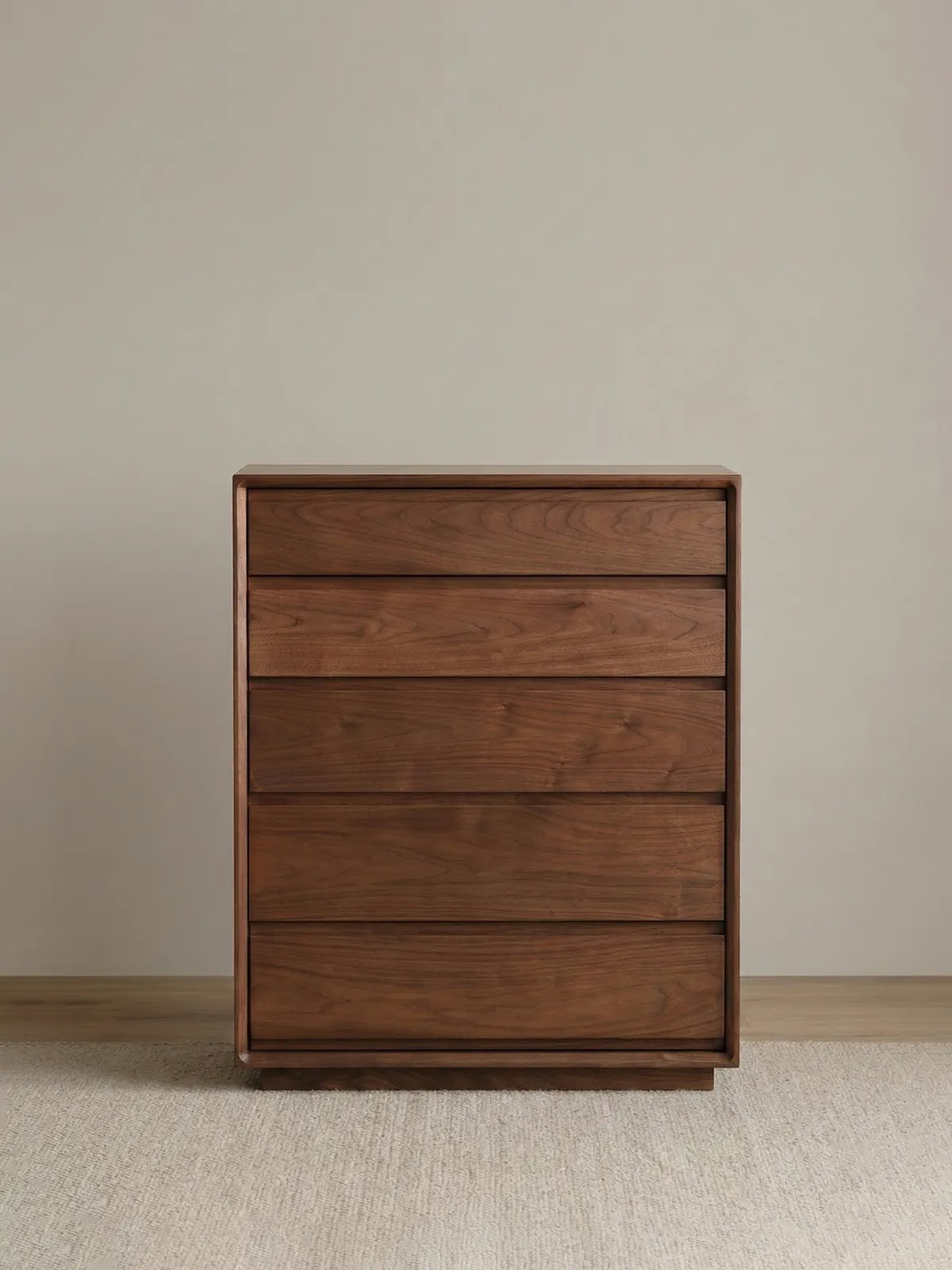 5 drawer dresser dark brown FUFU&GAGA 23.6 in. W Brown Wood Grain 5-Drawer Chest of Drawers Dresser in  American Country Style, 15.7 in. D x 45.3 in. H KF200258-02