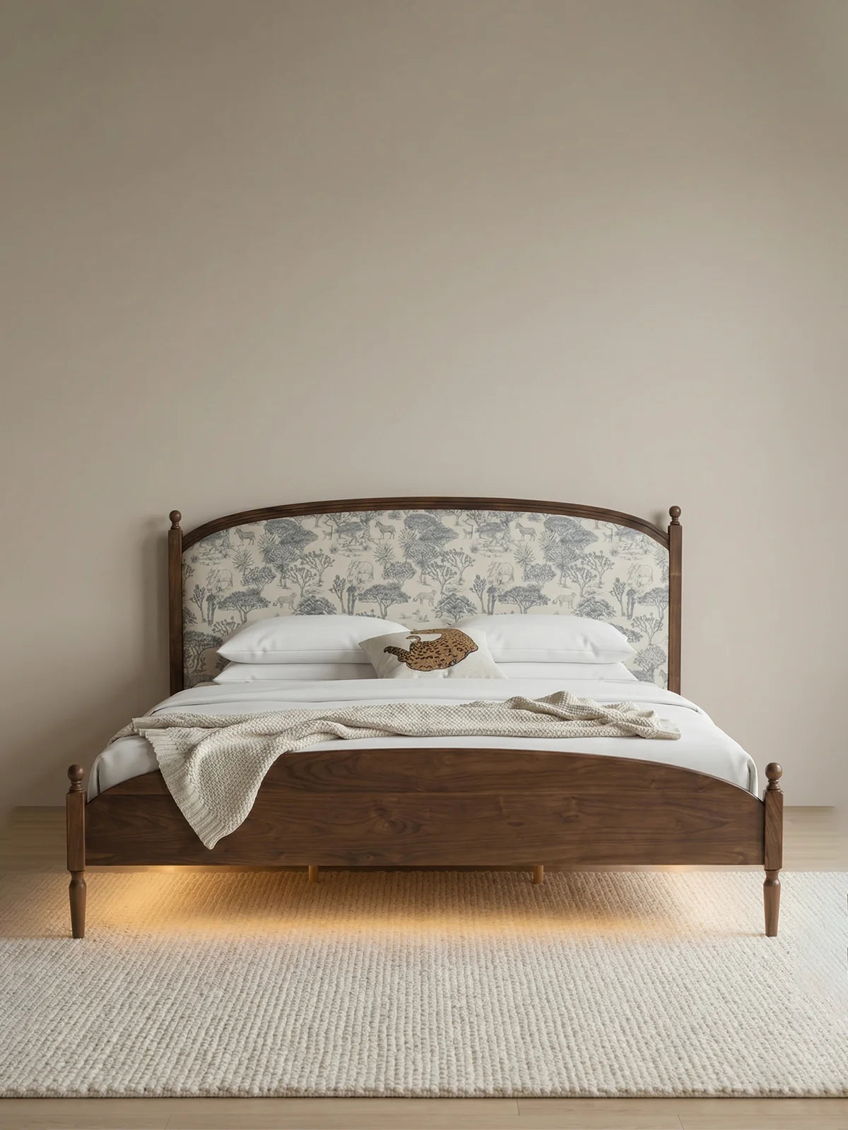 Savannah Solid Walnut Poster Bed